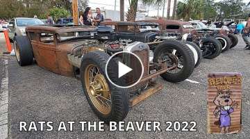 Rats At The Beaver 2022 - Custom Hot Rods And Rat Rods - The Beaver Bar Murrells Inlet SC