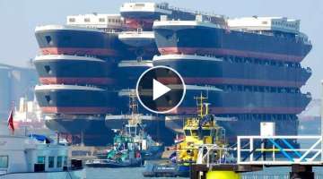 Super load!! This is the World's Largest Carrier Ship