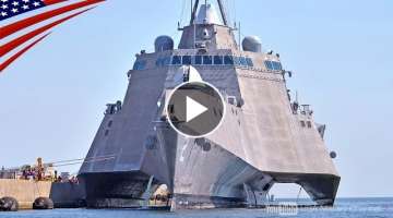 [Ultra-high-speed 44 knot three-body ship] The latest equipment of an independence-class littoral...