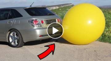 EXPERIMENT: CAR vs BIG BALLOON